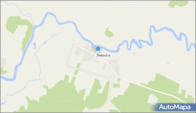 Nowa Łuka, Słobódka, mapa Nowa Łuka