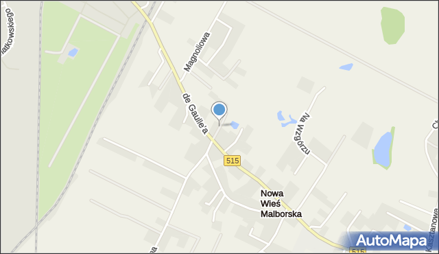 Nowa Wieś Malborska, Słonecznikowa, mapa Nowa Wieś Malborska