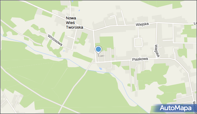 Nowa Wieś Tworoska, Słonecznikowa, mapa Nowa Wieś Tworoska