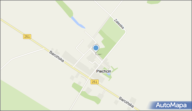 Piechcin, Słoneczna, mapa Piechcin