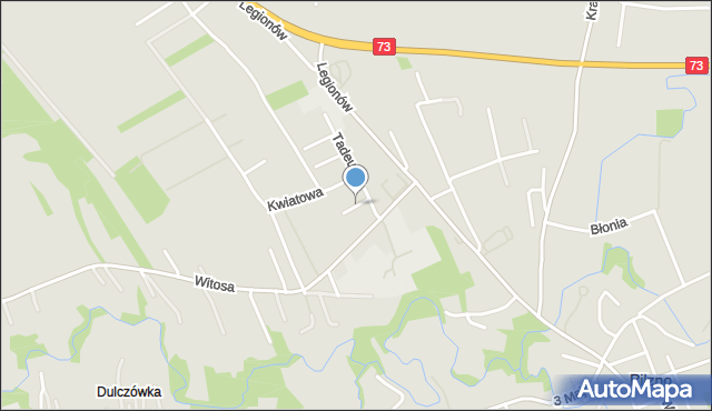 Pilzno, Słoneczna, mapa Pilzno