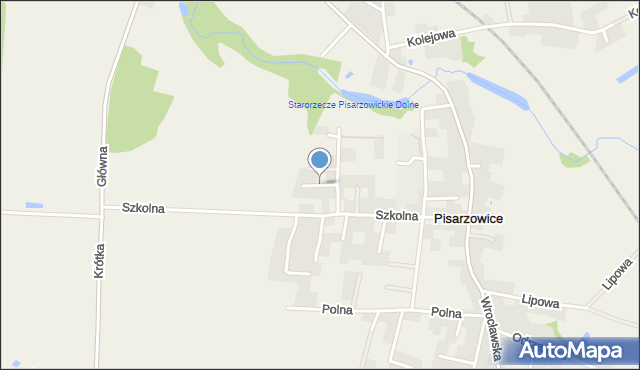 Pisarzowice gmina Miękinia, Słoneczna, mapa Pisarzowice gmina Miękinia