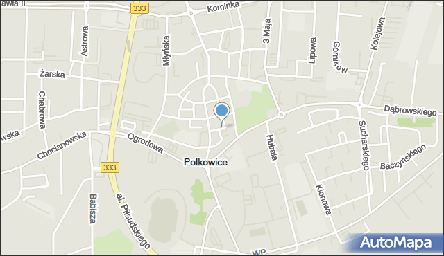 Polkowice, Słowiańska, mapa Polkowice
