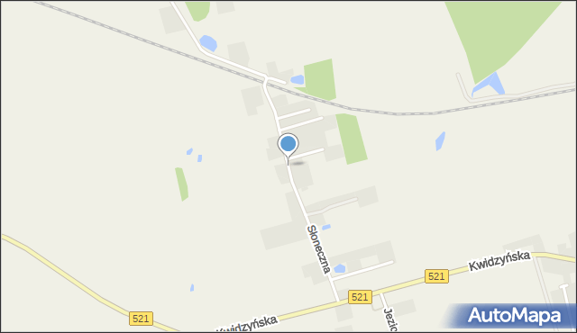 Rakowiec gmina Kwidzyn, Słoneczna, mapa Rakowiec gmina Kwidzyn