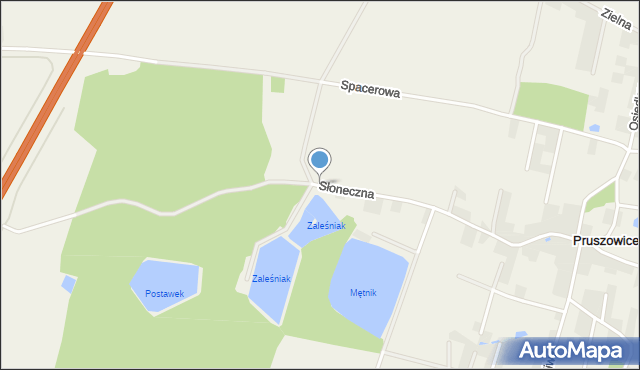 Ramiszów, Słoneczna, mapa Ramiszów