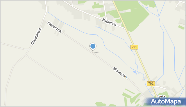 Rodaki, Słoneczna, mapa Rodaki