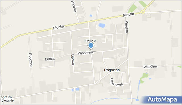 Rogozino, Słoneczna, mapa Rogozino