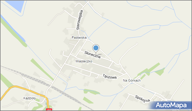 Ryczów gmina Spytkowice, Słoneczna, mapa Ryczów gmina Spytkowice