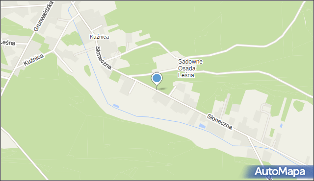 Sadowne, Słoneczna, mapa Sadowne