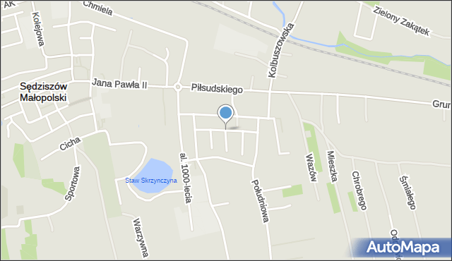 Sędziszów Małopolski, Słowackiego Juliusza, mapa Sędziszów Małopolski