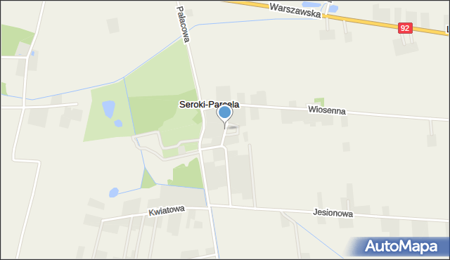 Seroki-Parcela, Słoneczna, mapa Seroki-Parcela