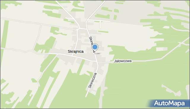 Skrajnica, Słoneczna, mapa Skrajnica