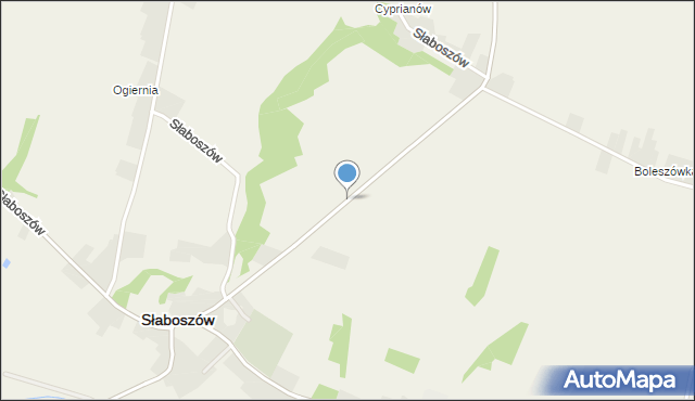 Słaboszów, Słaboszów, mapa Słaboszów