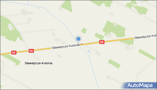 Sławatycze-Kolonia, Sławatycze-Kolonia, mapa Sławatycze-Kolonia