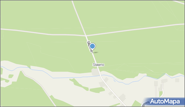 Sławno gmina Cekcyn, Sławno, mapa Sławno gmina Cekcyn