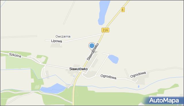 Sławutówko, Sławutówko, mapa Sławutówko