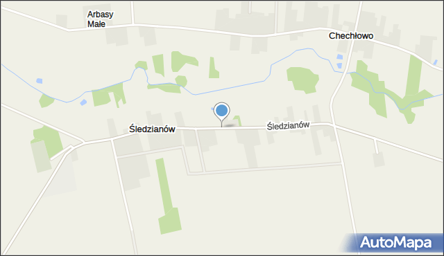 Śledzianów, Śledzianów, mapa Śledzianów