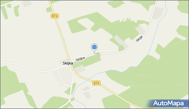 Słójka, Słójka, mapa Słójka