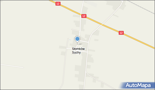 Słomków Suchy, Słomków Suchy, mapa Słomków Suchy