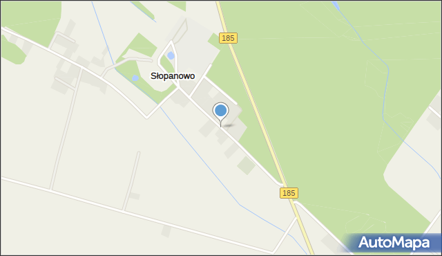 Słopanowo, Słopanowo, mapa Słopanowo
