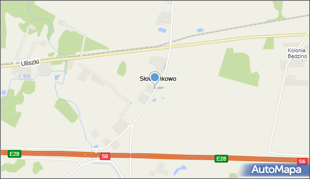 Słowienkowo, Słowienkowo, mapa Słowienkowo