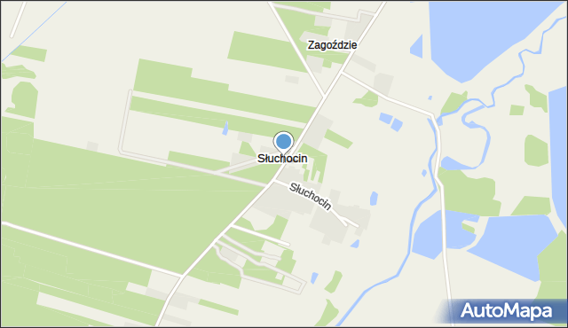 Słuchocin, Słuchocin, mapa Słuchocin