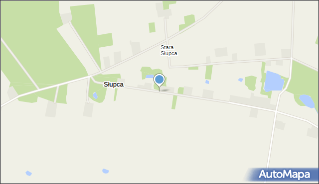 Słupca gmina Bulkowo, Słupca, mapa Słupca gmina Bulkowo