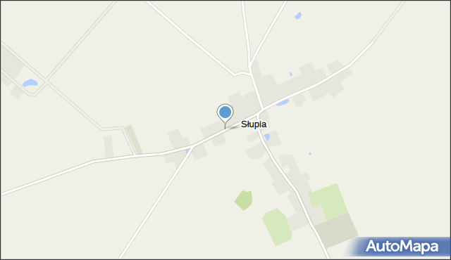 Słupia gmina Debrzno, Słupia, mapa Słupia gmina Debrzno