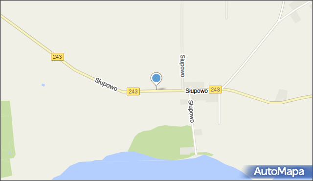 Słupowo, Słupowo, mapa Słupowo