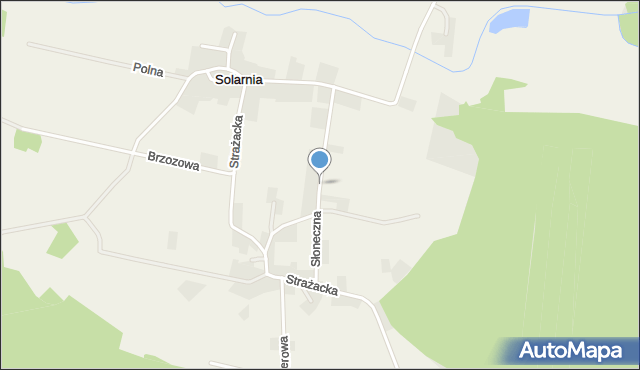 Solarnia gmina Pawonków, Słoneczna, mapa Solarnia gmina Pawonków