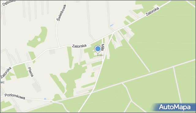 Stawinoga, Słoneczna, mapa Stawinoga