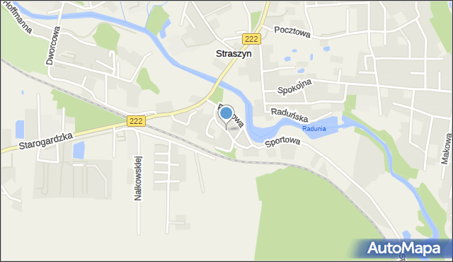Straszyn, Słoneczna Dolina, mapa Straszyn