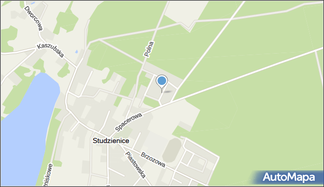 Studzienice powiat bytowski, Słoneczna, mapa Studzienice powiat bytowski