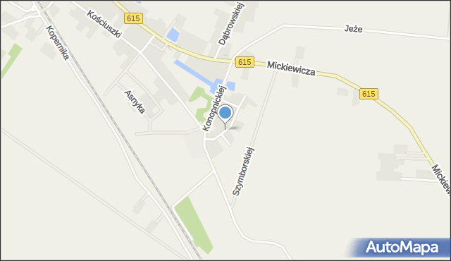 Stupsk, Słowackiego Juliusza, mapa Stupsk