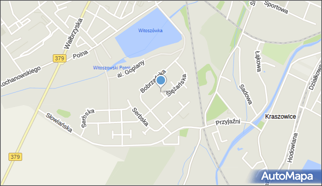 Świdnica, Ślężańska, mapa Świdnicy