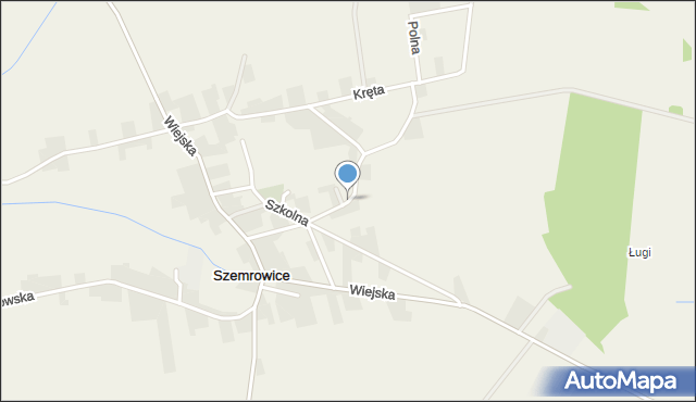 Szemrowice, Słoneczna, mapa Szemrowice