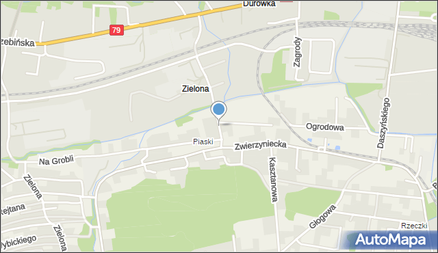 Tenczynek, Śląska, mapa Tenczynek