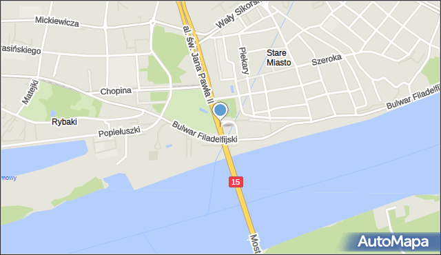 Toruń, Ślimak Getyński, mapa Torunia
