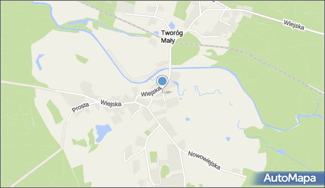 Tworóg Mały, Słoneczna, mapa Tworóg Mały