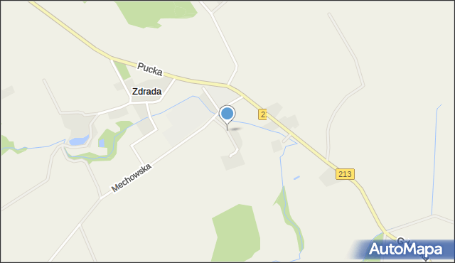 Zdrada, Słoneczna, mapa Zdrada