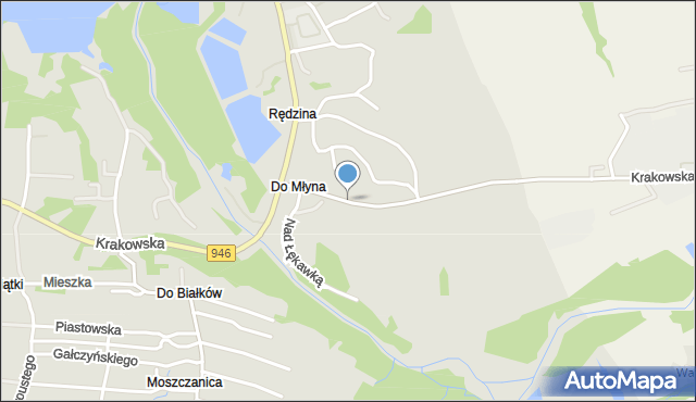 Żywiec, Ślemieńska, mapa Żywiec