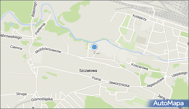 Jaworzno, Smolna, mapa Jaworzno