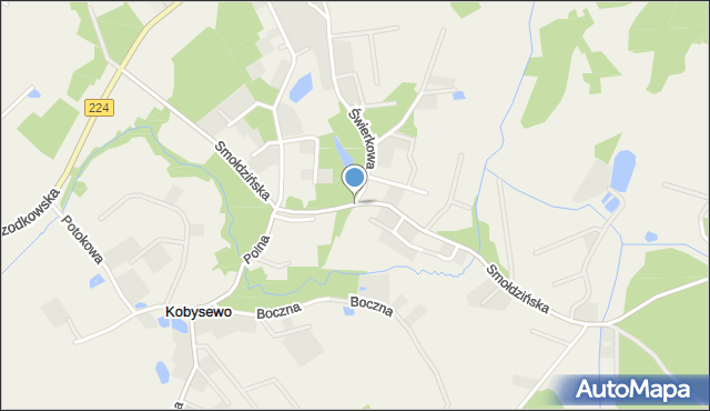 Kobysewo, Smołdzińska, mapa Kobysewo