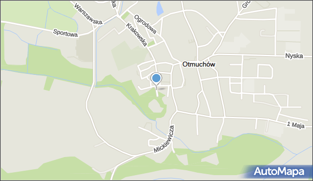 Otmuchów, Smolenia, mapa Otmuchów