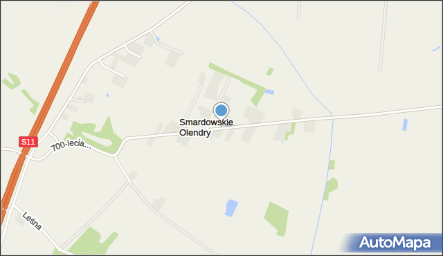 Smardowskie Olendry, Smardowskie Olendry, mapa Smardowskie Olendry