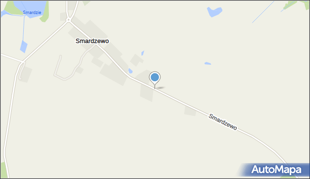 Smardzewo gmina Sławno, Smardzewo, mapa Smardzewo gmina Sławno