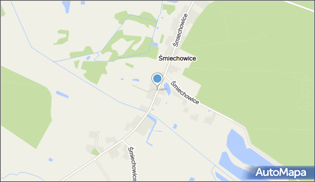 Śmiechowice gmina Lubsza, Śmiechowice, mapa Śmiechowice gmina Lubsza