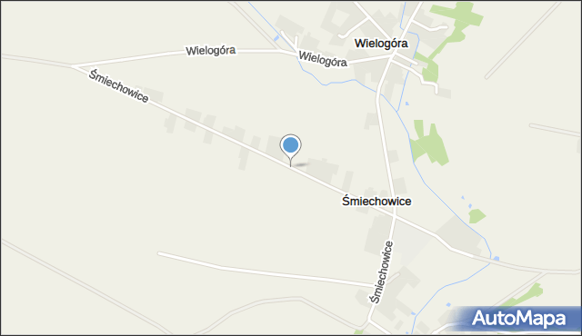 Śmiechowice gmina Samborzec, Śmiechowice, mapa Śmiechowice gmina Samborzec