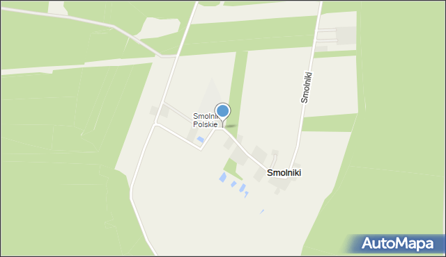 Smolniki gmina Ślesin, Smolniki, mapa Smolniki gmina Ślesin