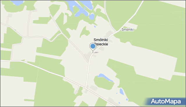 Smólniki Osieckie, Smólniki Osieckie, mapa Smólniki Osieckie